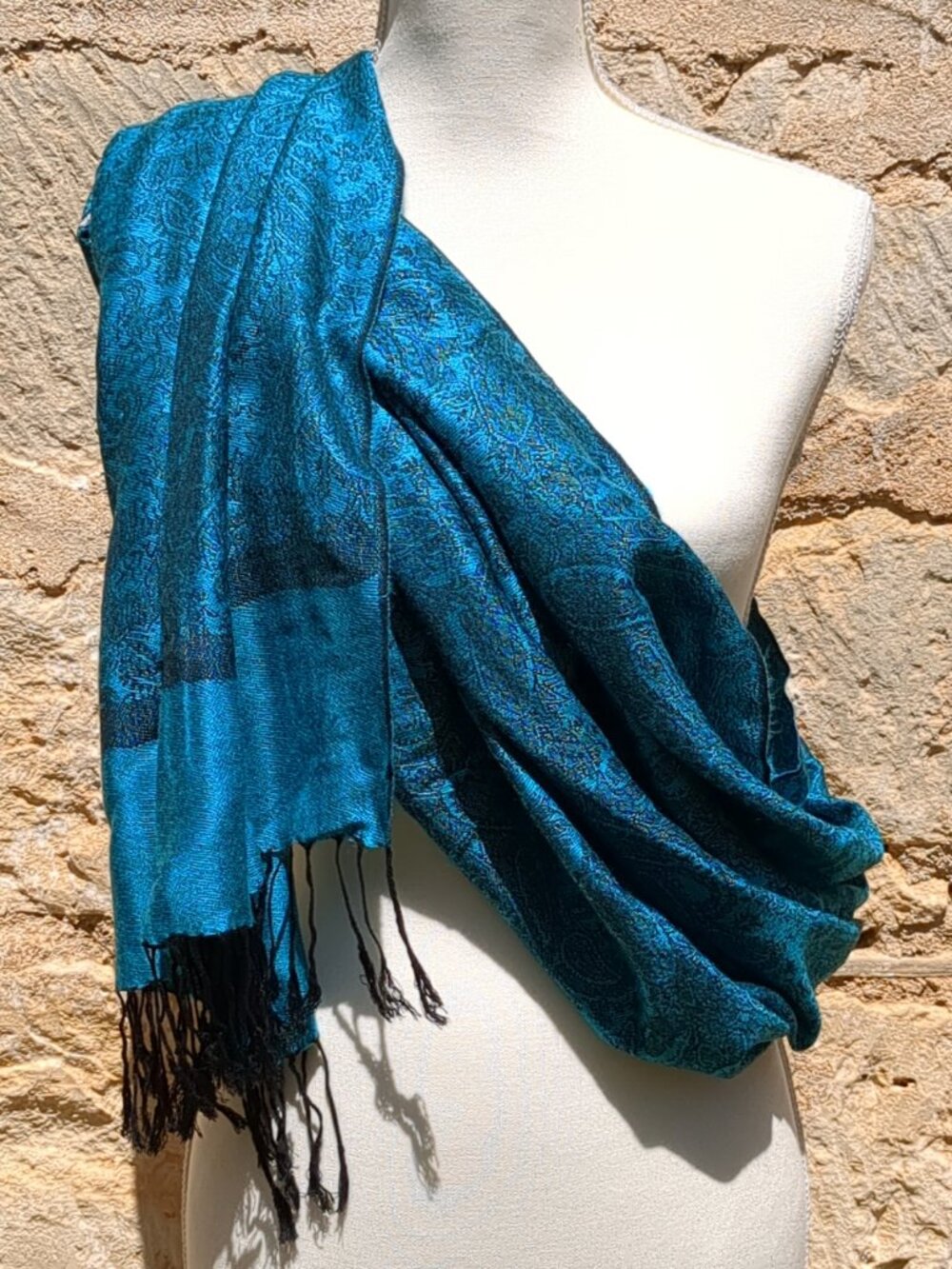 Pashmina Scarf Wrap Blue